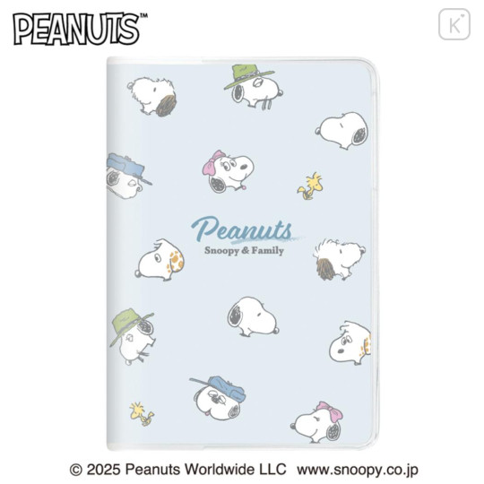 Japan Peanuts B6 Monthly Schedule Book - Snoopy : Family Light Blue 2026 - 1