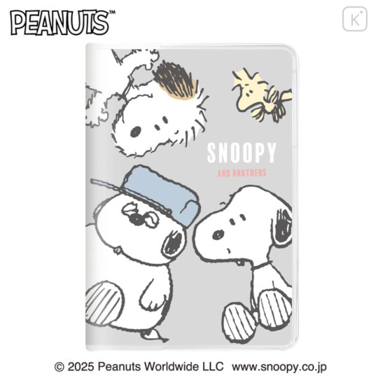 Japan Peanuts B6 Monthly Schedule Book - Snoopy & Woodstock : Brothers Light Grey 2026 - 1