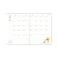 Japan Disney B6 Monthly Schedule Book - Winnie the Pooh : Happy Hunny 2026 - 2