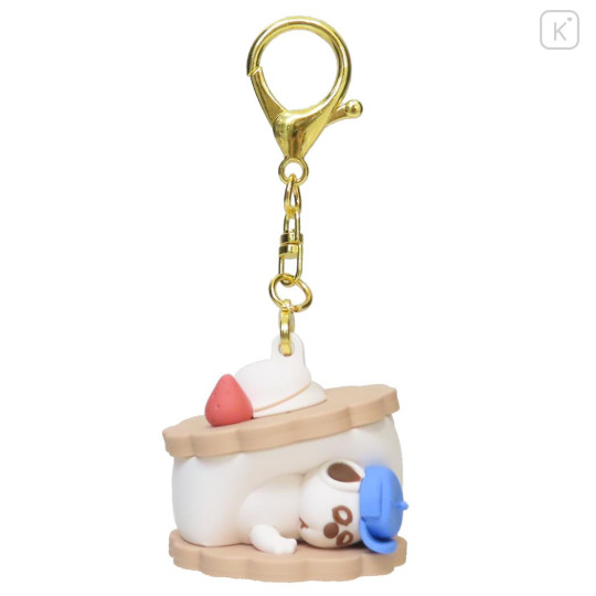 Japan Peanuts 3D Keychain - Snoopy : Brother Olaf Cookie Sandwich - 1