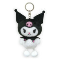 Japan Sanrio Plush Keychain - Kuromi : Hanging Legs - 1