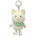 Japan Sanrio Plush Keychain - Zashikibuta : Hanging Legs - 1