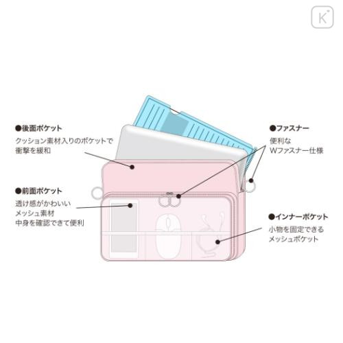 Japan Moomin 13 inch Laptop Bag Tablet Case - Little My : Mesh Pocket - 4