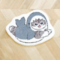 Japan Mofusand Die-cut Mat Rug - Shark Cat Surfing - 2