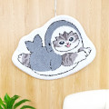 Japan Mofusand Die-cut Mat Rug - Shark Cat Surfing - 4