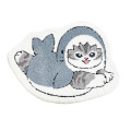 Japan Mofusand Die-cut Mat Rug - Shark Cat Surfing - 5