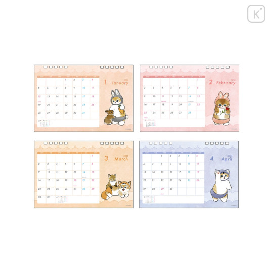 Japan Mofusand Desk Calendar - Cat Rabbit Nyan : 2026 - 2