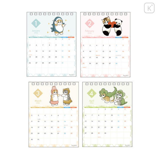 Japan Mofusand Desk Calendar - Neko Cat Meow : 2026 - 2