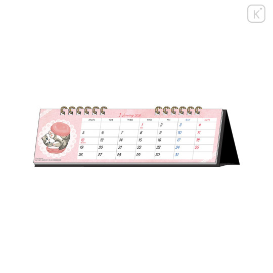 Japan Mofusand Slim Desk Calendar - Cat 2026 - 1