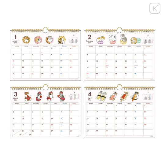 Japan Mofusand Wall Calendar - Cat 2026 - 1