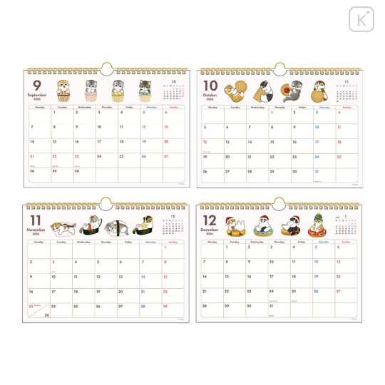 Japan Mofusand Wall Calendar - Cat 2026 - 3