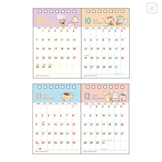 Japan Chiikawa Desk Calendar - Chiikawa & Friends : 2026 - 4