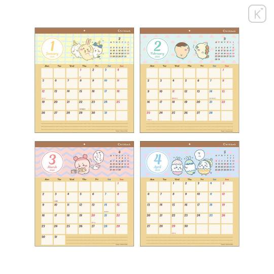Japan Chiikawa Wall Calendar - Chiikawa & Friends : Happy 2026 - 2