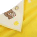 Japan San-X Mini Towel Jacquard Handkerchief - Rilakkuma : Flower Yellow - 2