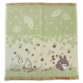 Japan Ghibli Jacquard Wash Towel - My Neighbor Totoro : Green Beige Collect Food - 1