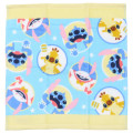 Japan Disney Jacquard Wash Towel - Stitch : Funny Face Blue Yellow - 1