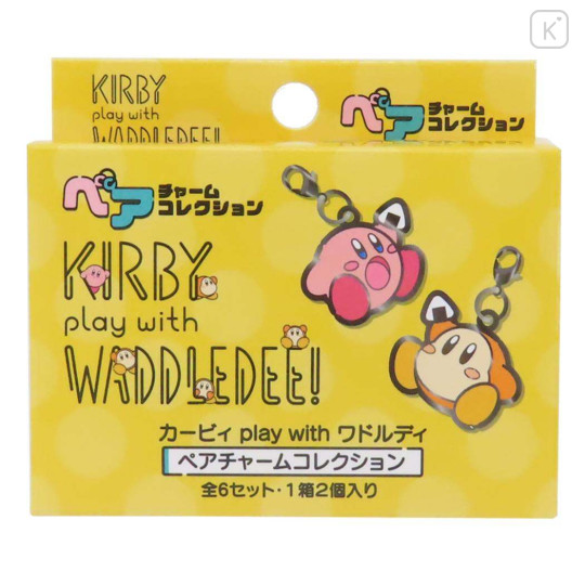 Japan Kirby Secret Tiny Metal Charm - Kirby & Waddle Dee : Play With Waddle Dee Blind Box - 1