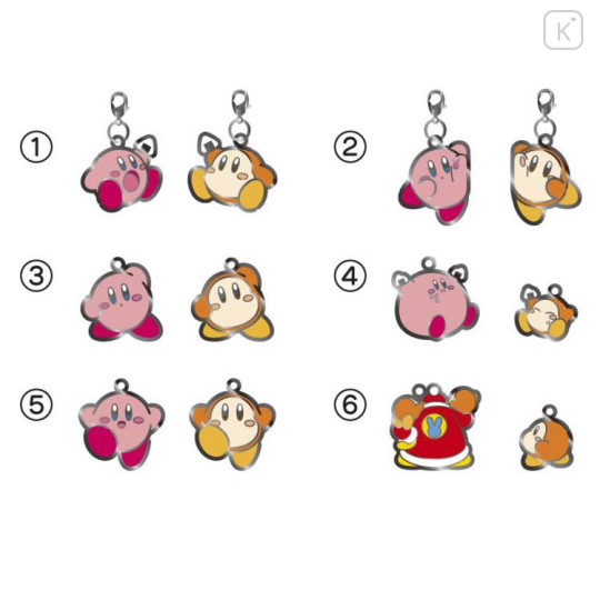 Japan Kirby Secret Tiny Metal Charm - Kirby & Waddle Dee : Play With Waddle Dee Blind Box - 2