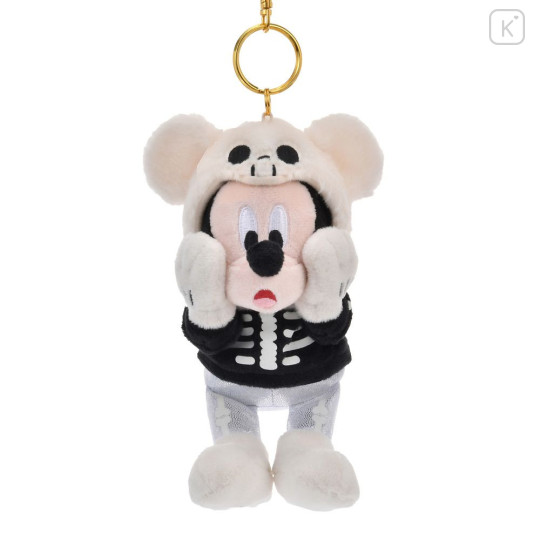 Japan Disney Store Plush Mascot Keychain - Mickey : Halloween Costume Spooky Screaming - 1