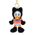 Japan Disney Store Plush Mascot Keychain - Donald : Halloween Costume Black Cat - 1