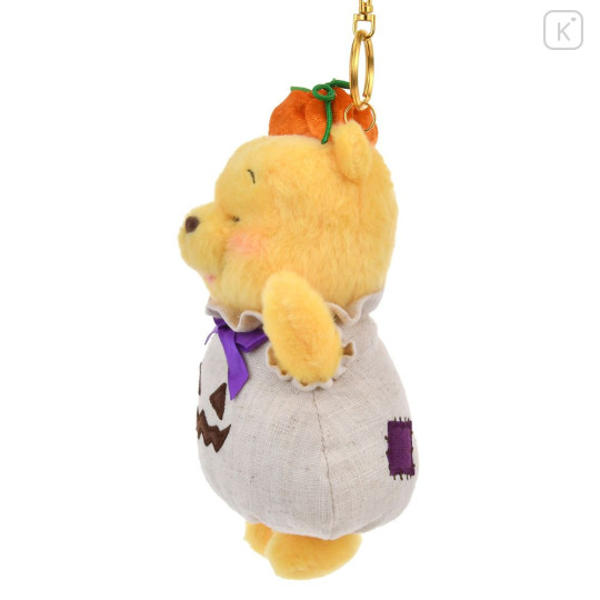 Japan Disney Store Plush Mascot Keychain - Pooh : Halloween Costume Pumpkin - 2