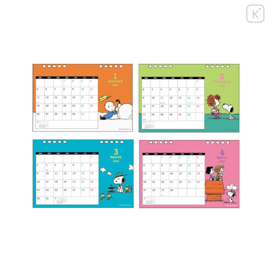 Japan Peanuts Desk Calendar - Snoopy : Kids 2026 - 2