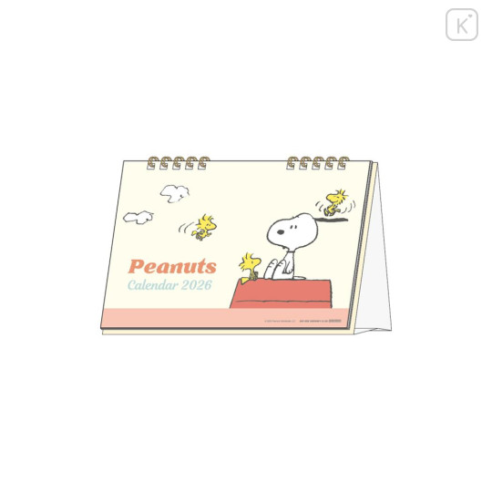 Japan Peanuts Desk Calendar - Snoopy & Woodstock : Relax 2026 - 1