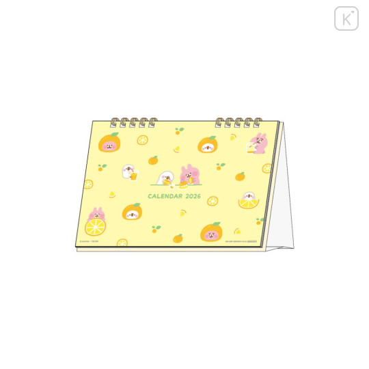 Japan Kanahei Desk Calendar - Small Animals Yellow 2026 - 1