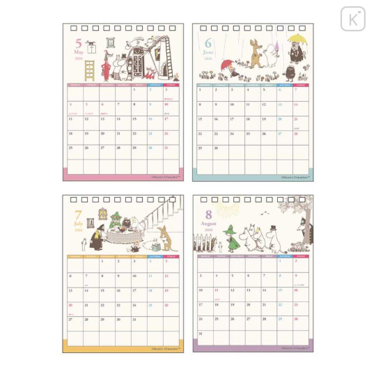 Japan Moomin Desk Calendar - Little My : Flower 2026 - 3