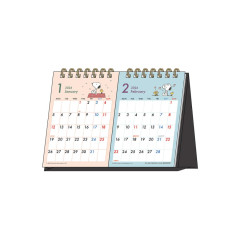 Japan Peanuts Desk Calendar - Snoopy & Woodstock : 2026