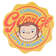Japan Curious George Vinyl Sticker - Face Smile
