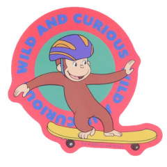 Japan Curious George Vinyl Sticker - Skateboard