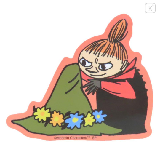 Japan Moomin Vinyl Sticker - Little My & Snufkin : Hat - 1