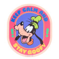 Japan Disney Vinyl Sticker - Goofy : Keep Calm Stay Goofy - 1