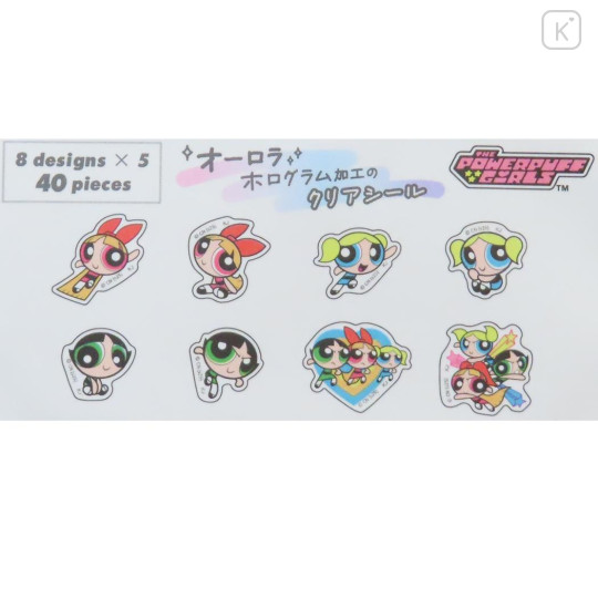 Japan The Powerpuff Girls Aurora Hologram Clear Sticker Pack - 2