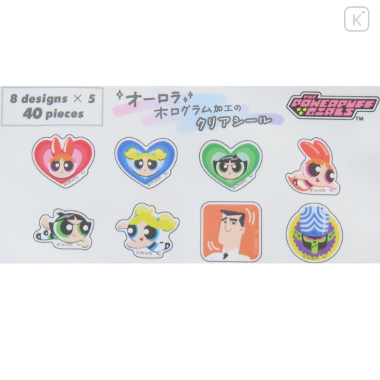 Japan The Powerpuff Girls Aurora Hologram Clear Sticker Pack - B - 2