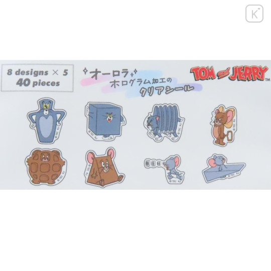 Japan Tom and Jerry Aurora Hologram Clear Sticker Pack - A - 2