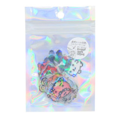Japan Tamagotchi Aurora Hologram Clear Sticker Pack - Pixel
