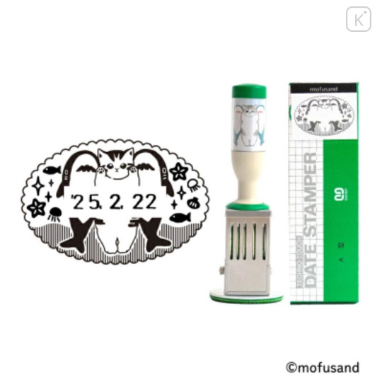 Japan Mofusand Date Stamp - Cat : Shark - 1