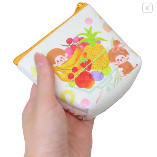 Japan Monchhichi Triangular Mini Pouch - Pastel Fruit - 2