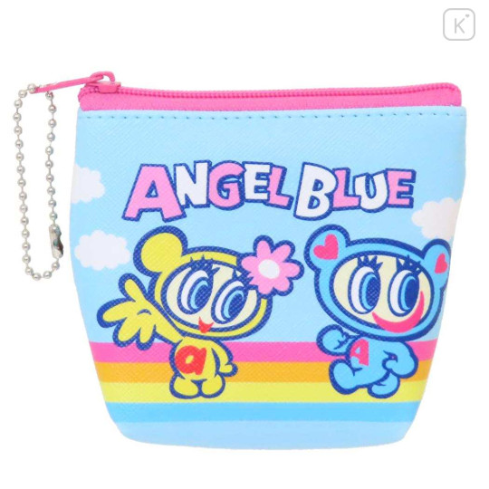 Japan Angel Blue Triangular Mini Pouch - Rainbow Sky Star - 1