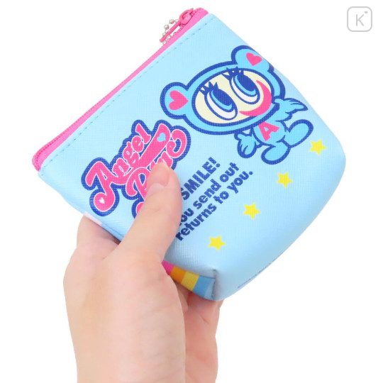 Japan Angel Blue Triangular Mini Pouch - Rainbow Sky Star - 2