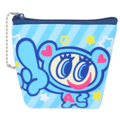 Japan Angel Blue Triangular Mini Pouch - Blue Pink