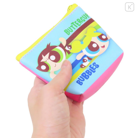 Japan The Powerpuff Girls Triangular Mini Pouch - Blue Pink - 2