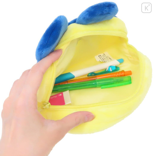 Japan Tamagotchi Fluffy Plush Pen Case - Mametchi Happy - 3