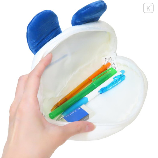 Japan Tamagotchi Fluffy Plush Pen Case - Mimitchi Happy - 3