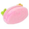 Japan Tamagotchi Fluffy Plush Pen Case - Flower Fleur Smile - 2
