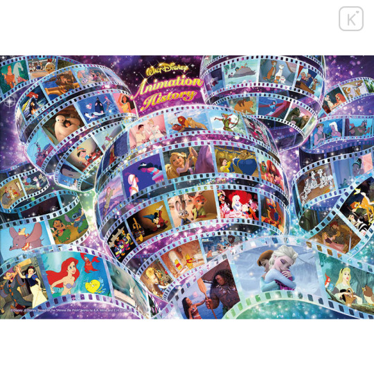 Japan Disney Jigsaw Puzzle 108pcs - Mickey & Minnie : Animation History Characters 55 Titles - 1