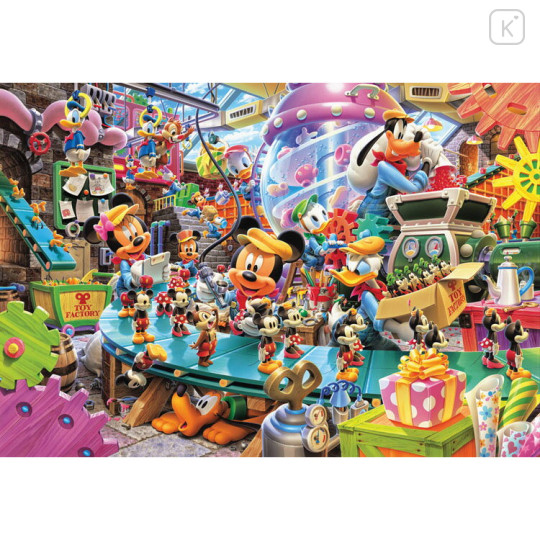 Japan Disney Jigsaw Puzzle 108pcs - Mickey & Minnie : Mickey's Toy Factory - 1