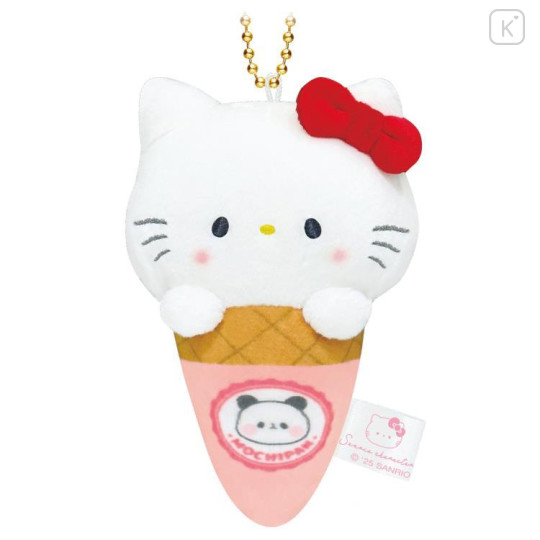 Japan Mochimochi Panda × Sanrio Mascot Holder - Hello Kitty : Ice Cream - 1